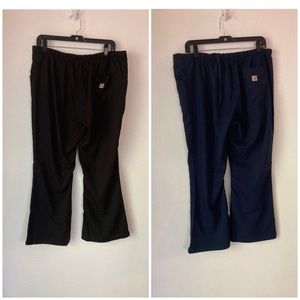 Lot of 2 Carhartt Scrubs Large Petite Scrub Pant